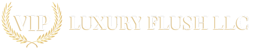 VIP Luxury Flush Luxury Restroom Trailer Rentals Chicago, Elgin, Joliet, Merrillville, Illinois Logo Transparent BG 1